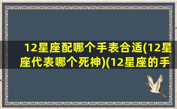 12星座配哪个手表合适(12星座代表哪个死神)(12星座的手表)