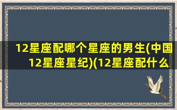 12星座配哪个星座的男生(中国12星座星纪)(12星座配什么男朋友)