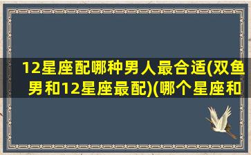 12星座配哪种男人最合适(双鱼男和12星座最配)(哪个星座和双鱼座男人最好)