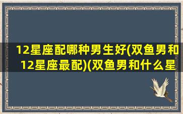 12星座配哪种男生好(双鱼男和12星座最配)(双鱼男和什么星座最匹配)