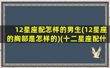 12星座配怎样的男生(12星座的胸部是怎样的)(十二星座配什么男明星)