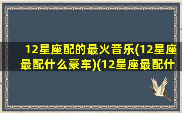 12星座配的最火音乐(12星座最配什么豪车)(12星座最配什么跑车)