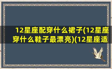 12星座配穿什么裙子(12星座穿什么鞋子最漂亮)(12星座适合穿的裙子)