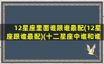 12星座里面谁跟谁最配(12星座跟谁最配)(十二星座中谁和谁的星座最般配)