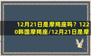 12月21日是摩羯座吗？1220韩国摩羯座/12月21日是摩羯座吗？1220韩国摩羯座-我的网站