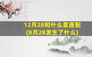 12月28和什么星座配(8月28发生了什么)