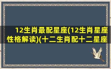 12生肖最配星座(12生肖星座性格解读)(十二生肖配十二星座)