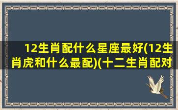 12生肖配什么星座最好(12生肖虎和什么最配)(十二生肖配对最合适)