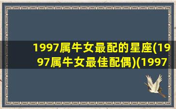 1997属牛女最配的星座(1997属牛女最佳配偶)(1997年属牛的女生最佳婚配)