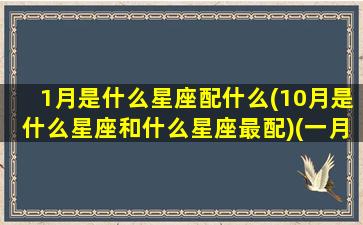 1月是什么星座配什么(10月是什么星座和什么星座最配)(一月和十月的是什么座)