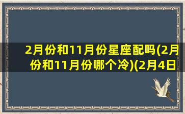 2月份和11月份星座配吗(2月份和11月份哪个冷)(2月4日跟11月21日配对)