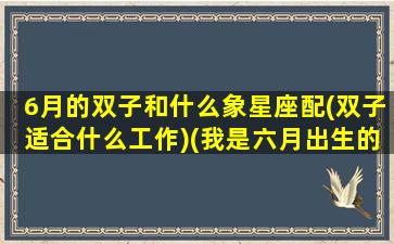 6月的双子和什么象星座配(双子适合什么工作)(我是六月出生的,双子座,据说双子座善变)