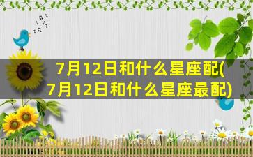 7月12日和什么星座配(7月12日和什么星座最配)