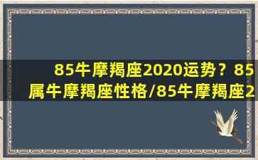 85牛摩羯座2020运势？85属牛摩羯座性格/85牛摩羯座2020运势？85属牛摩羯座性格-我的网站