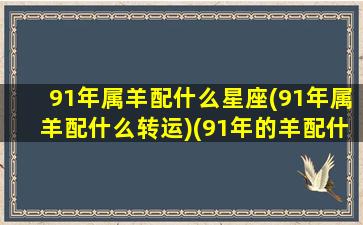 91年属羊配什么星座(91年属羊配什么转运)(91年的羊配什么属相最好)