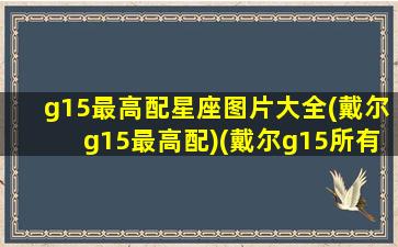 g15最高配星座图片大全(戴尔g15最高配)(戴尔g15所有配置)