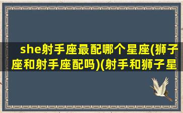 she射手座最配哪个星座(狮子座和射手座配吗)(射手和狮子星座最配对)