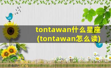 tontawan什么星座(tontawan怎么读)