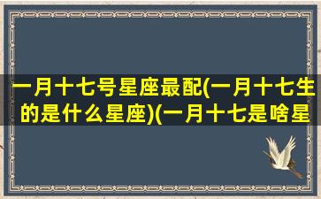 一月十七号星座最配(一月十七生的是什么星座)(一月十七是啥星座)