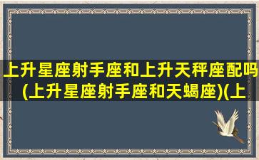 上升星座射手座和上升天秤座配吗(上升星座射手座和天蝎座)(上升星座射手的天秤座)