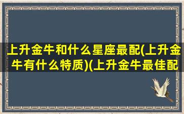 上升金牛和什么星座最配(上升金牛有什么特质)(上升金牛最佳配对)