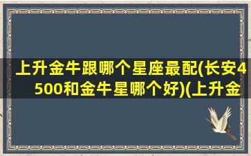 上升金牛跟哪个星座最配(长安4500和金牛星哪个好)(上升金牛座和金牛座的区别)