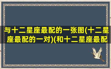 与十二星座最配的一张图(十二星座最配的一对)(和十二星座最配的星座)