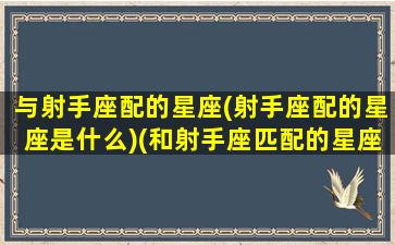 与射手座配的星座(射手座配的星座是什么)(和射手座匹配的星座配对)