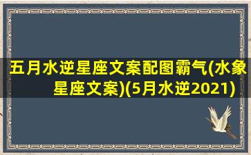 五月水逆星座文案配图霸气(水象星座文案)(5月水逆2021)