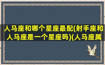 人马座和哪个星座最配(射手座和人马座是一个星座吗)(人马座属于十二星座吗)