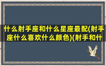 什么射手座和什么星座最配(射手座什么喜欢什么颜色)(射手和什么星座最适合)