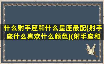 什么射手座和什么星座最配(射手座什么喜欢什么颜色)(射手座和什么星座最配做男女朋友)