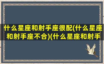 什么星座和射手座很配(什么星座和射手座不合)(什么星座和射手座最合适)