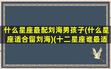 什么星座最配刘海男孩子(什么星座适合留刘海)(十二星座谁最适合留短发)