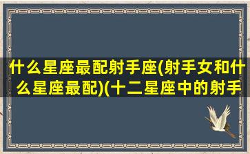 什么星座最配射手座(射手女和什么星座最配)(十二星座中的射手女最配哪个星座)