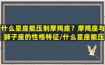 什么星座能压制摩羯座？摩羯座与狮子座的性格特征/什么星座能压制摩羯座？摩羯座与狮子座的性格特征-我的网站