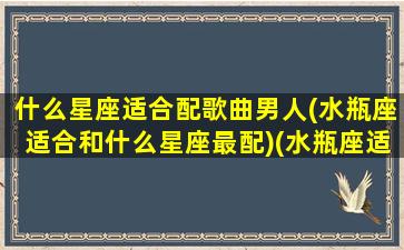 什么星座适合配歌曲男人(水瓶座适合和什么星座最配)(水瓶座适合唱什么歌男孩)