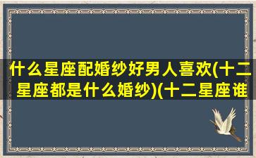 什么星座配婚纱好男人喜欢(十二星座都是什么婚纱)(十二星座谁穿婚纱最漂亮)