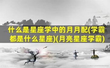 什么是星座学中的月月配(学霸都是什么星座)(月亮星座学霸)