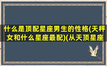 什么是顶配星座男生的性格(天秤女和什么星座最配)(从天顶星座看另一半长相)