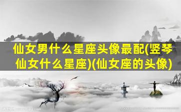 仙女男什么星座头像最配(竖琴仙女什么星座)(仙女座的头像)