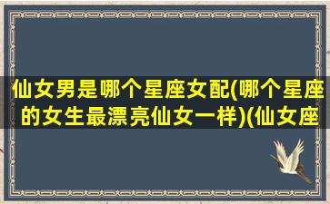 仙女男是哪个星座女配(哪个星座的女生最漂亮仙女一样)(仙女座男生性格和脾气)