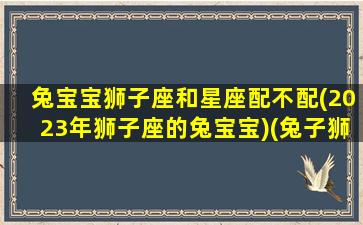 兔宝宝狮子座和星座配不配(2023年狮子座的兔宝宝)(兔子狮子座和什么属相最配对)