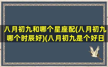 八月初九和哪个星座配(八月初九哪个时辰好)(八月初九是个好日子吗)