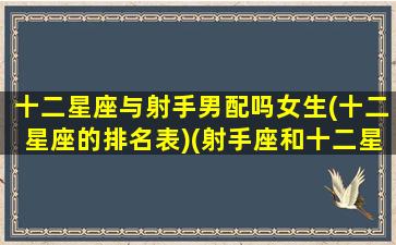 十二星座与射手男配吗女生(十二星座的排名表)(射手座和十二星座的相处模式)