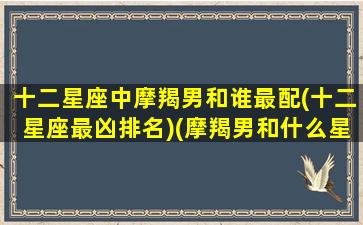 十二星座中摩羯男和谁最配(十二星座最凶排名)(摩羯男和什么星座最配排行榜)