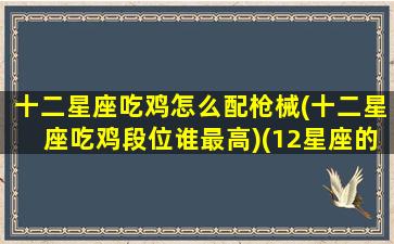 十二星座吃鸡怎么配枪械(十二星座吃鸡段位谁最高)(12星座的吃鸡专属武器是什么)