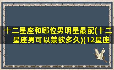 十二星座和哪位男明星最配(十二星座男可以禁欲多久)(12星座配什么明星男友合适)