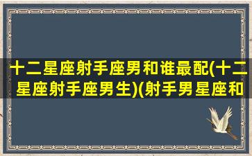 十二星座射手座男和谁最配(十二星座射手座男生)(射手男星座和什么星座相配)