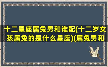 十二星座属兔男和谁配(十二岁女孩属兔的是什么星座)(属兔男和12生肖女配对)